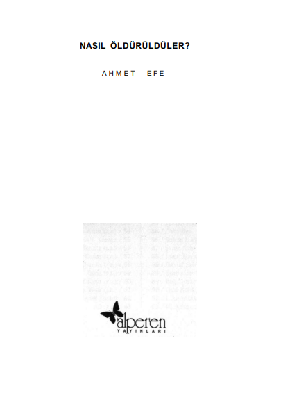 Nasıl Öldürüldüler PDF | Ahmet Efe