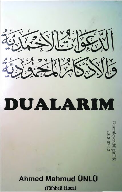 Dualarım PDF | Ahmet Mahmud Ünlü