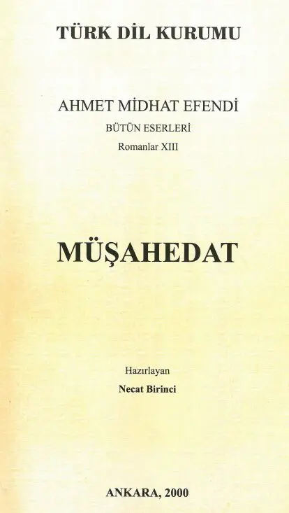 Müşahedat PDF | Ahmet Midhat Efendi