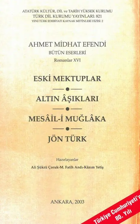 Eski Mektuplar – Altın Aşıkları PDF | Ahmet Midhat Efendi