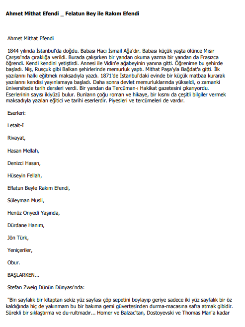 Felatun Bey ile Rakım Efendi PDF | Ahmet Midhat Efendi
