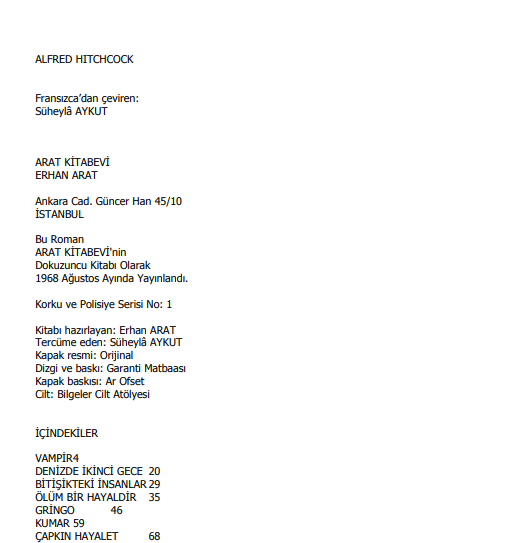 Vampir PDF | Alfred Hitchcock