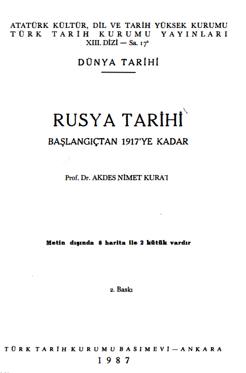 Rusya Tarihi: Başlangıçtan 1917’ye Kadar PDF