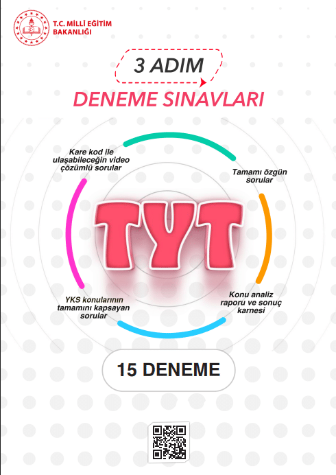 3 Adım Deneme Sınavları 1 TYT 15 Deneme