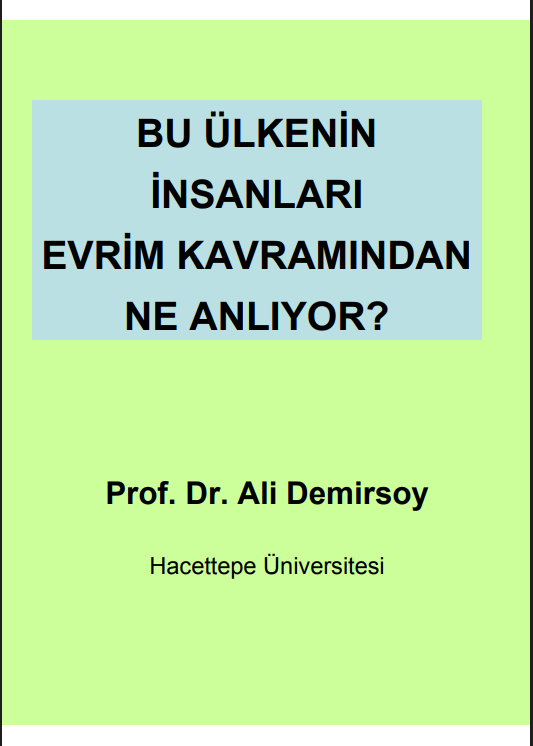 Bu Ülkenin İnsanları Evrim Kavramından Ne Anlıyor PDF