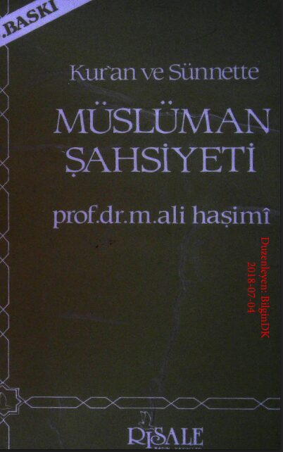 Kur’an ve Sünnette Müslüman Şahsiyeti PDF | Ali Haşimi