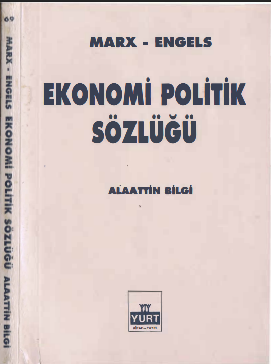 Marks-Engels Ekonomi Politik Sözlüğü PDF