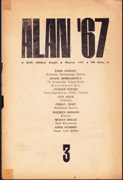 Alan 67 Sayı 3 (Haziran 1967) PDF