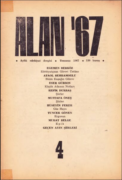 Alan 67 Sayı 4 (Temmuz 1967) PDF