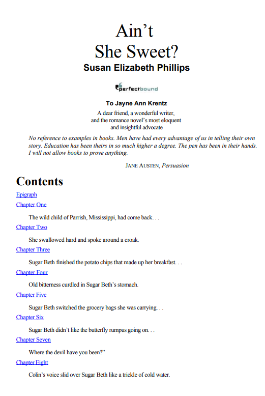 Ain’t She Sweet? PDF | Susan Elizabeth Phillips