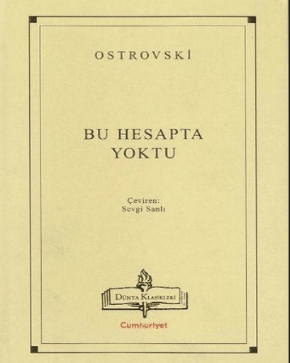 Bu Hesapta Yoktu PDF | Aleksandr Nikolayeviç Ostrovski