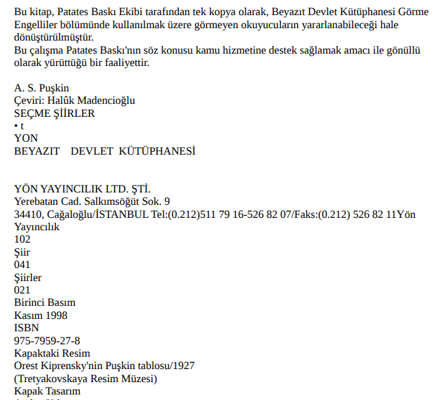 Seçme Şiirler PDF | Aleksandr Sergeyeviç Puşkin 20 Seçme Şiirler PDF | Aleksandr Sergeyeviç Puşkin