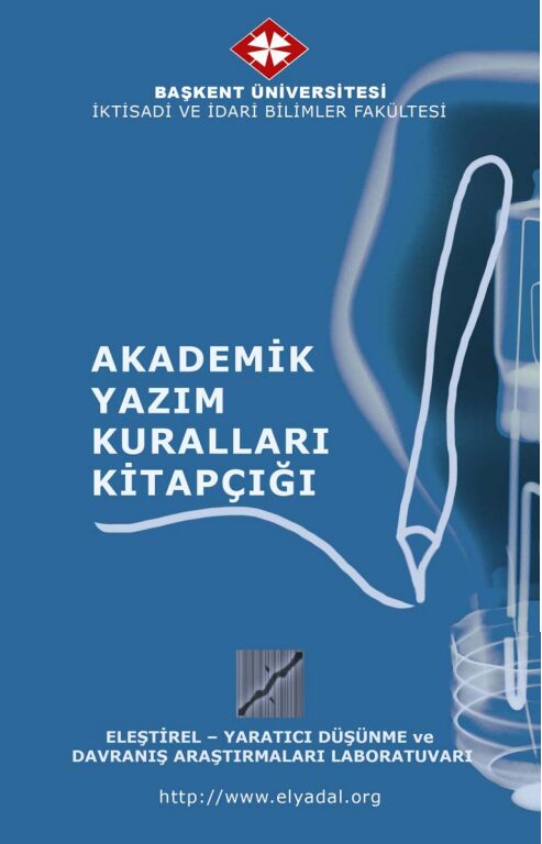 Akademik Yazım Kuralları Kitapçığı