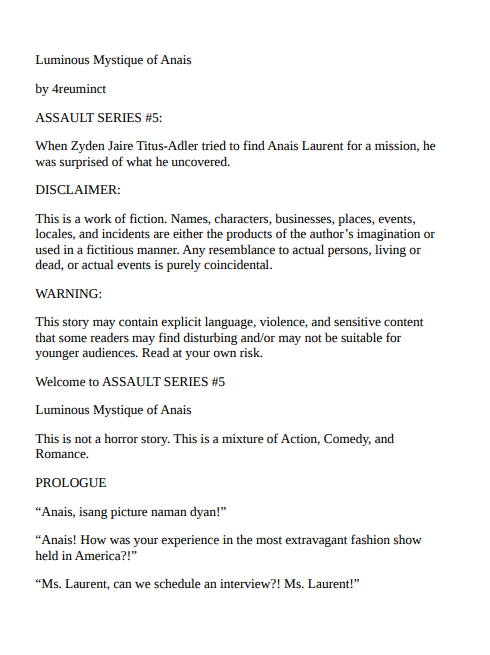 Luminous Mystique of Anais PDF | Tagalogca