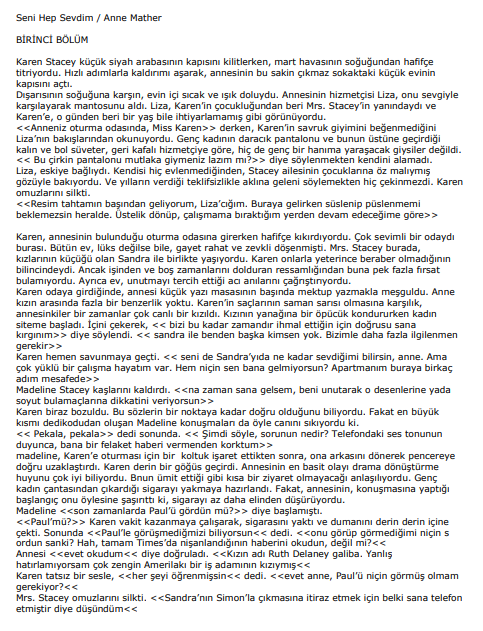 Seni Hep Sevdim PDF – Anne Mather
