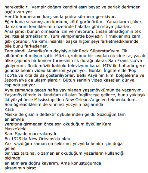 Vampirin Şarkısı PDF – Anne Rice