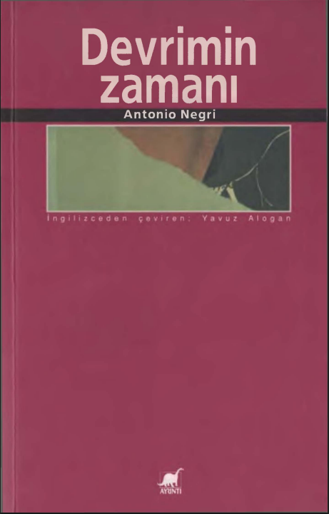 Devrimin Zamanı PDF - Antonio Negri