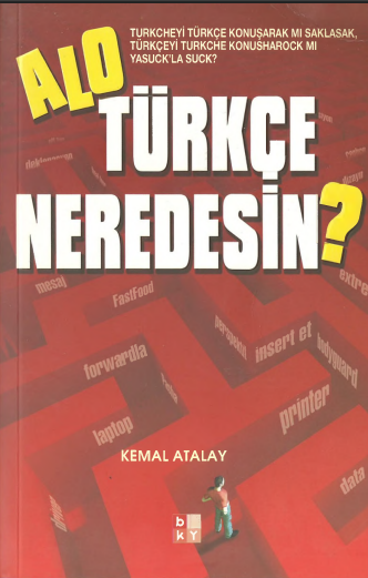 Alo Türkçe Neredesin PDF | Kemal Atalay