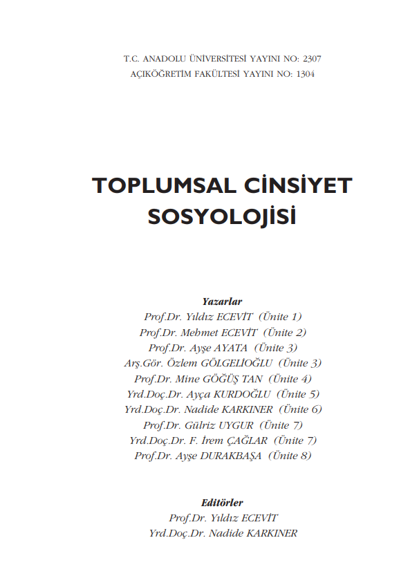 Anadolu Üniv. Toplumsal Cinsiyet Çalışması 2 PDF