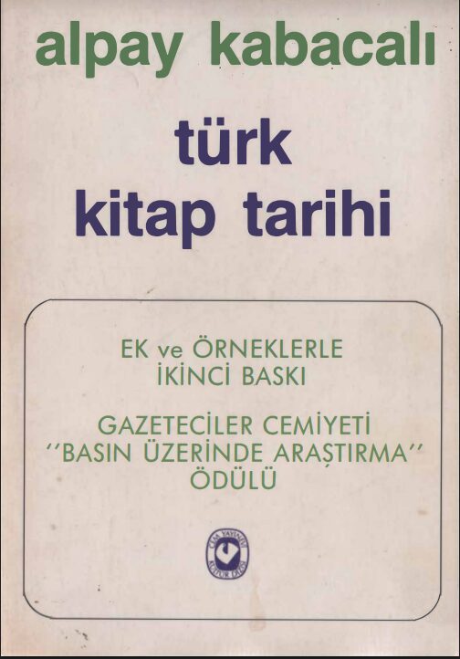 Türk Kitap Tarihi PDF | Alpay Kabacalı