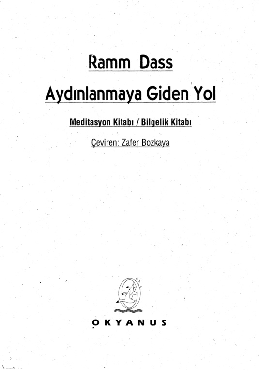 Aydınlanmaya Giden Yol PDF – Ram Dass