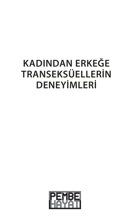 Transeksüellerin Deneyimleri PDF – Aras Güngör