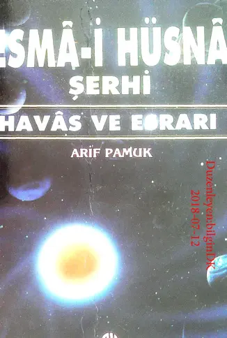 Arif Pamuk Esmai Husna Serhi Havas ve Esrari Kitap Kapağı