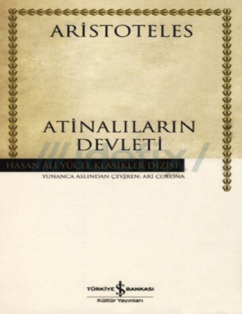 Atinalıların Devleti PDF – Aristoteles