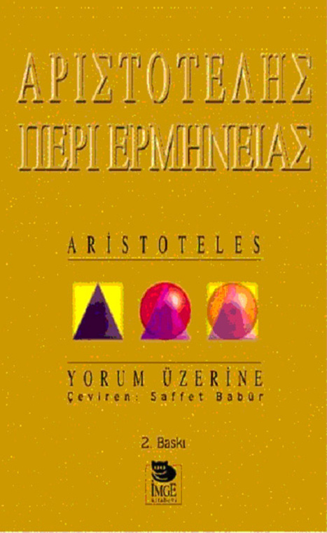 Yorum Üzerine PDF - Aristoteles 7 Yorum Üzerine PDF – Aristoteles