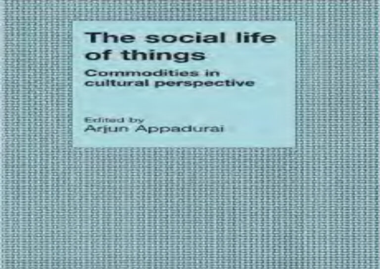 Arjun Appadurai The Social Life of Things; Commodities in Cultural Perspective Kitap Kapağı