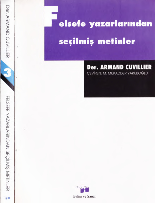 Felsefe Yazarlarından Seçilmiş Metinler 3 PDF – Armand Cuvillier