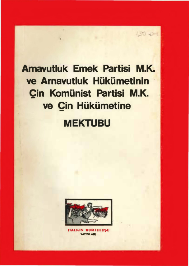 AEP’nin Çin Komünist Partisine Mektubu PDF – Halkın Kurtuluşu Yayınları