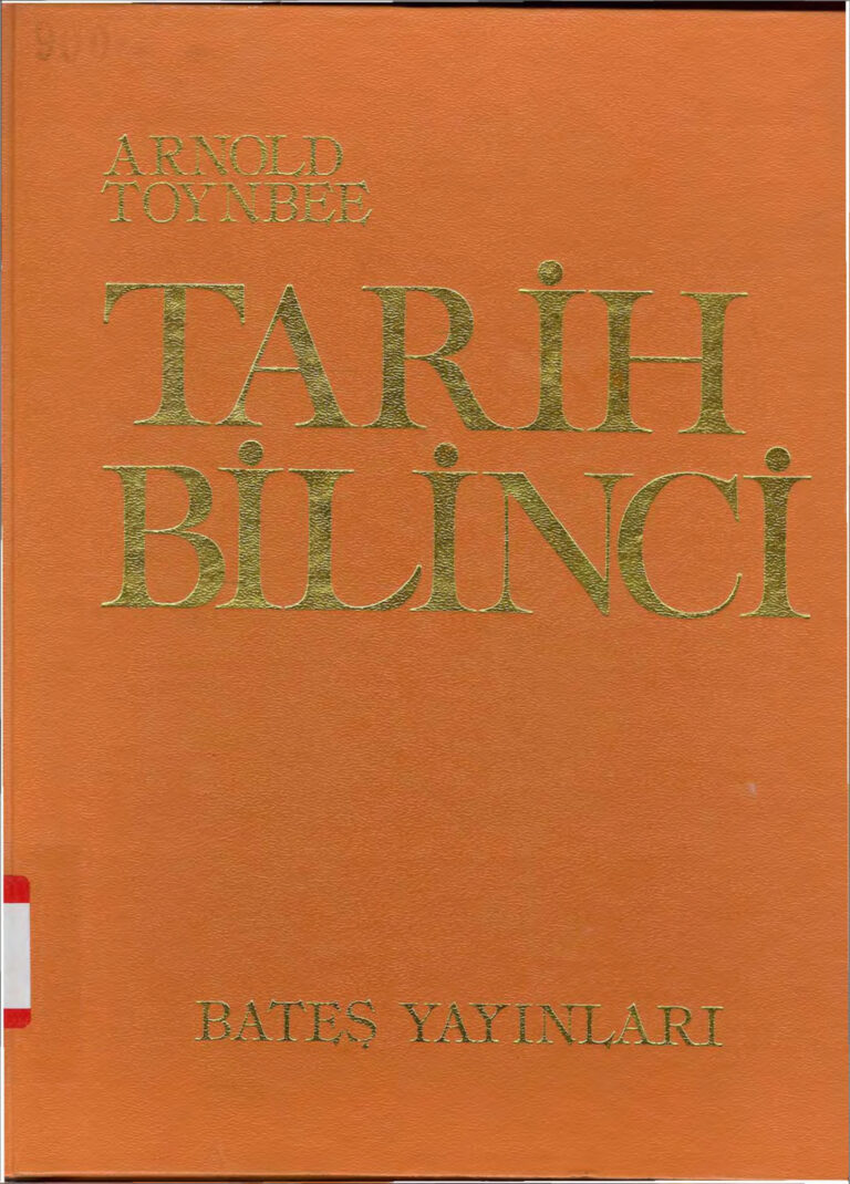 Arnold J. Toynbee Tarih Bilinci 1 Kitap Kapağı