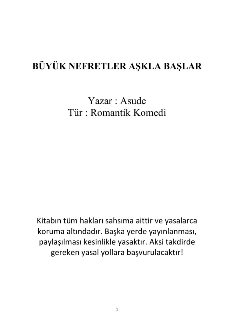 Asude Büyük Nefretler Aşkla Başlar Kitap Kapağı