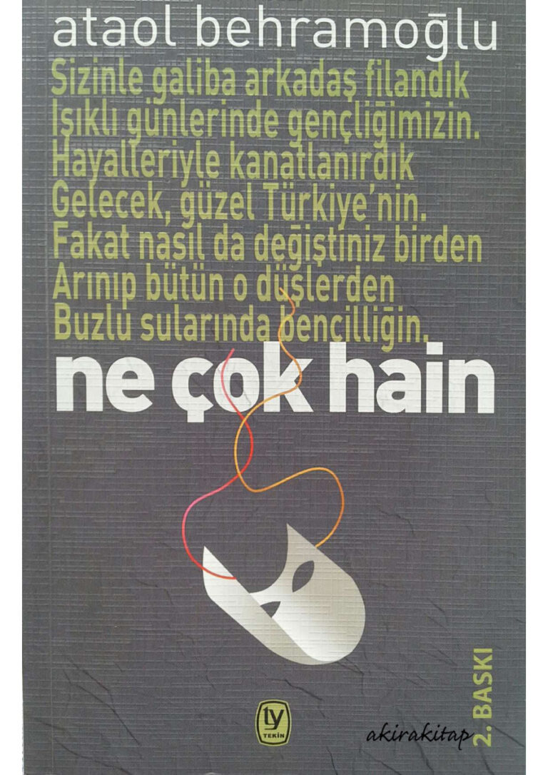 Ataol Behramoğlu Ne Çok Hain Kitap Kapağı