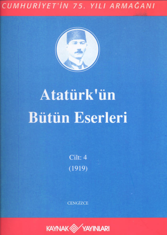 Atatürk’ün Bütün Eserleri 4 (1919) PDF – Mustafa Kemal Atatürk