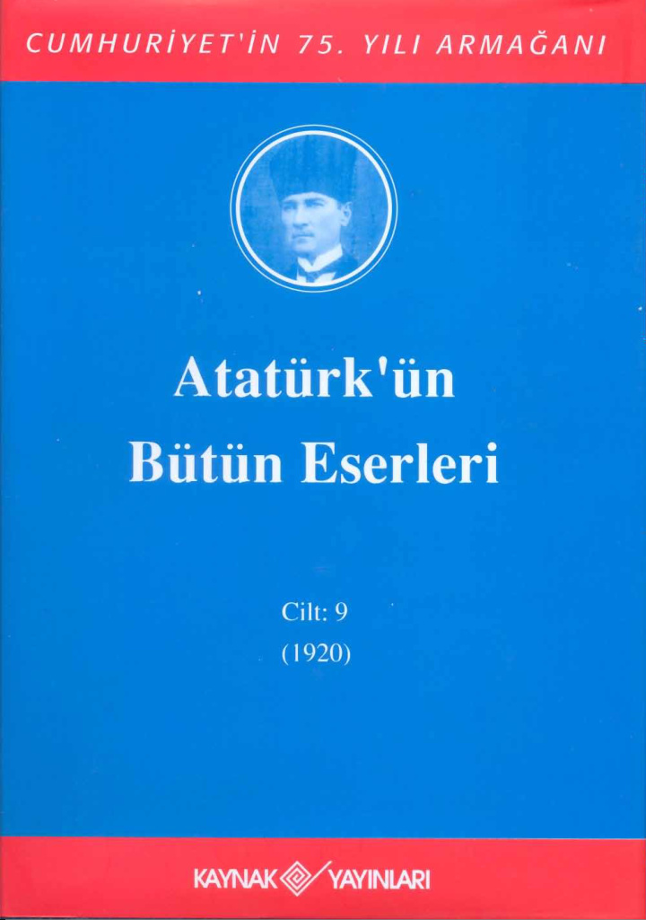 Atatürk’ün Bütün Eserleri 9 (1920) PDF – Mustafa Kemal Atatürk