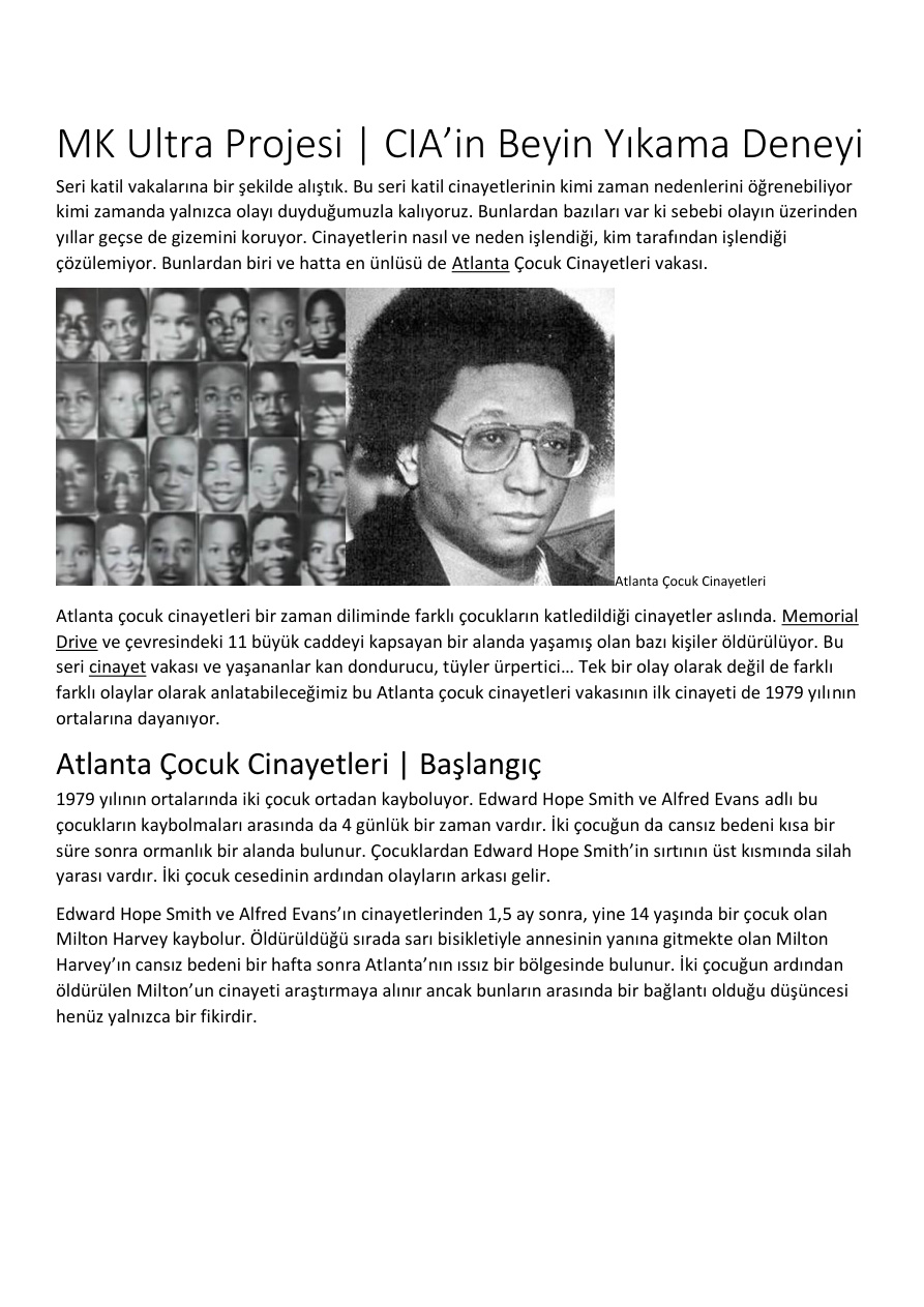 Atlanta Çocuk Cinayetleri PDF – Kolektif / Suç Analizi