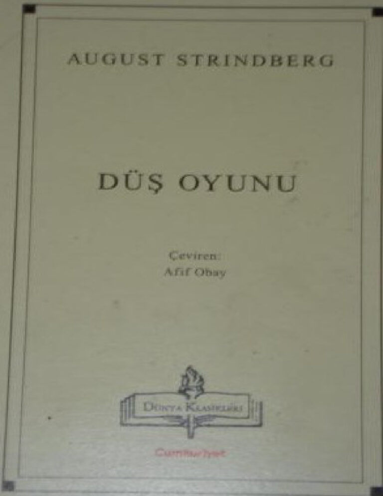 August Strindberg Düş Oyunu Kitap Kapağı