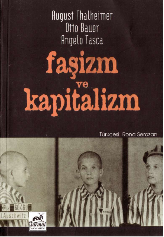Faşizm ve Kapitalizm PDF – August Thalheimer, Otto Bauer, Angelo Tasca