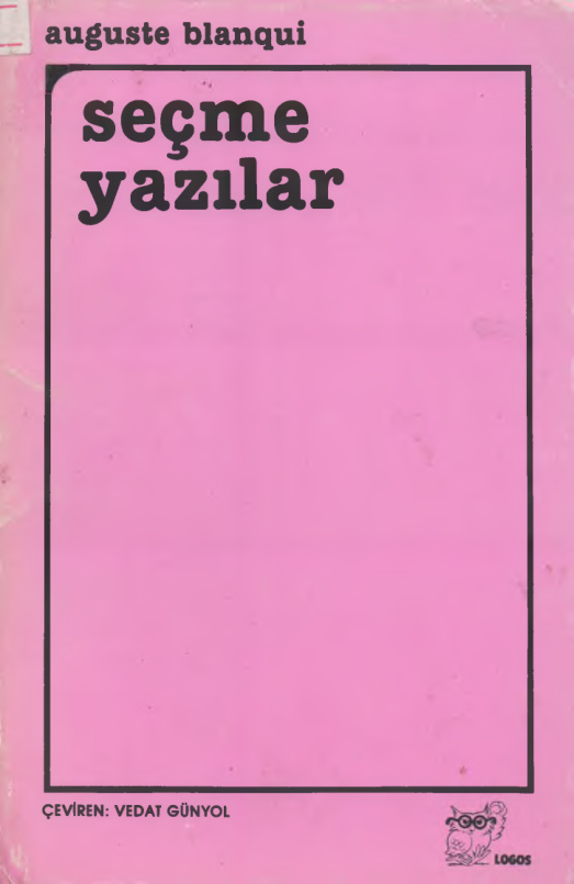 Seçme Yazılar PDF – Auguste Blanqui