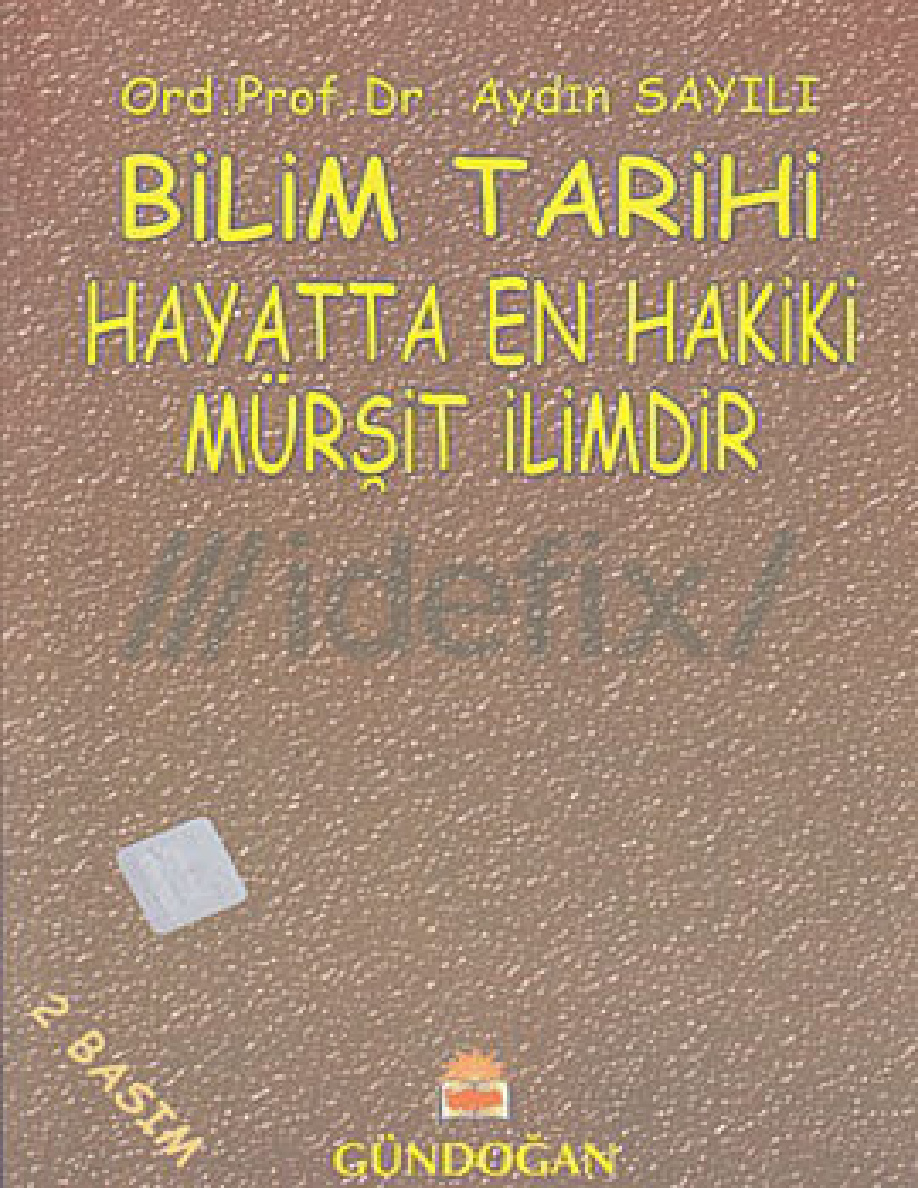 Bilim Tarihi PDF – Aydın Sayılı
