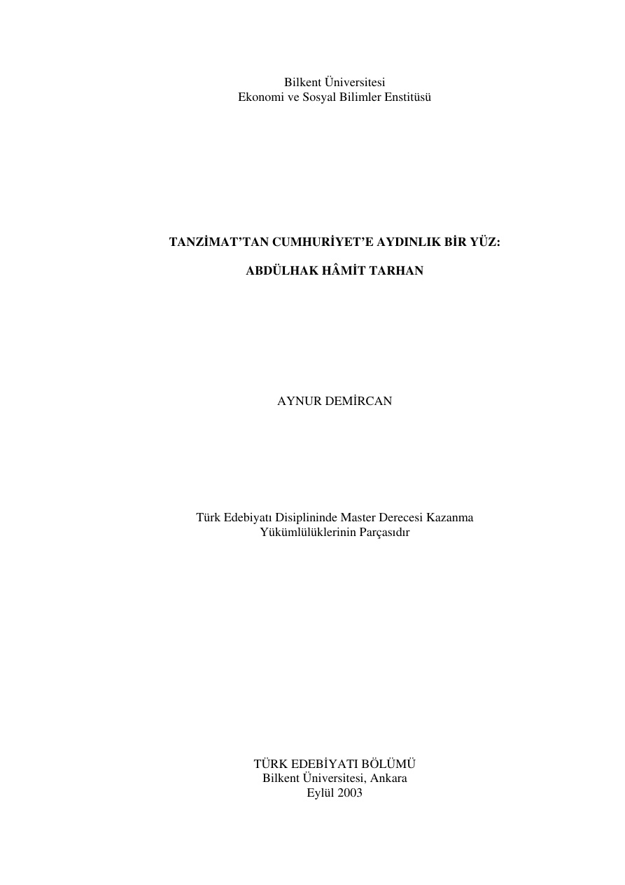Tanzimat’tan Cumhuriyet’e Aydınlık Bir Yüz: Abdülhak Hamit Tarhan PDF – Aynur Demircan