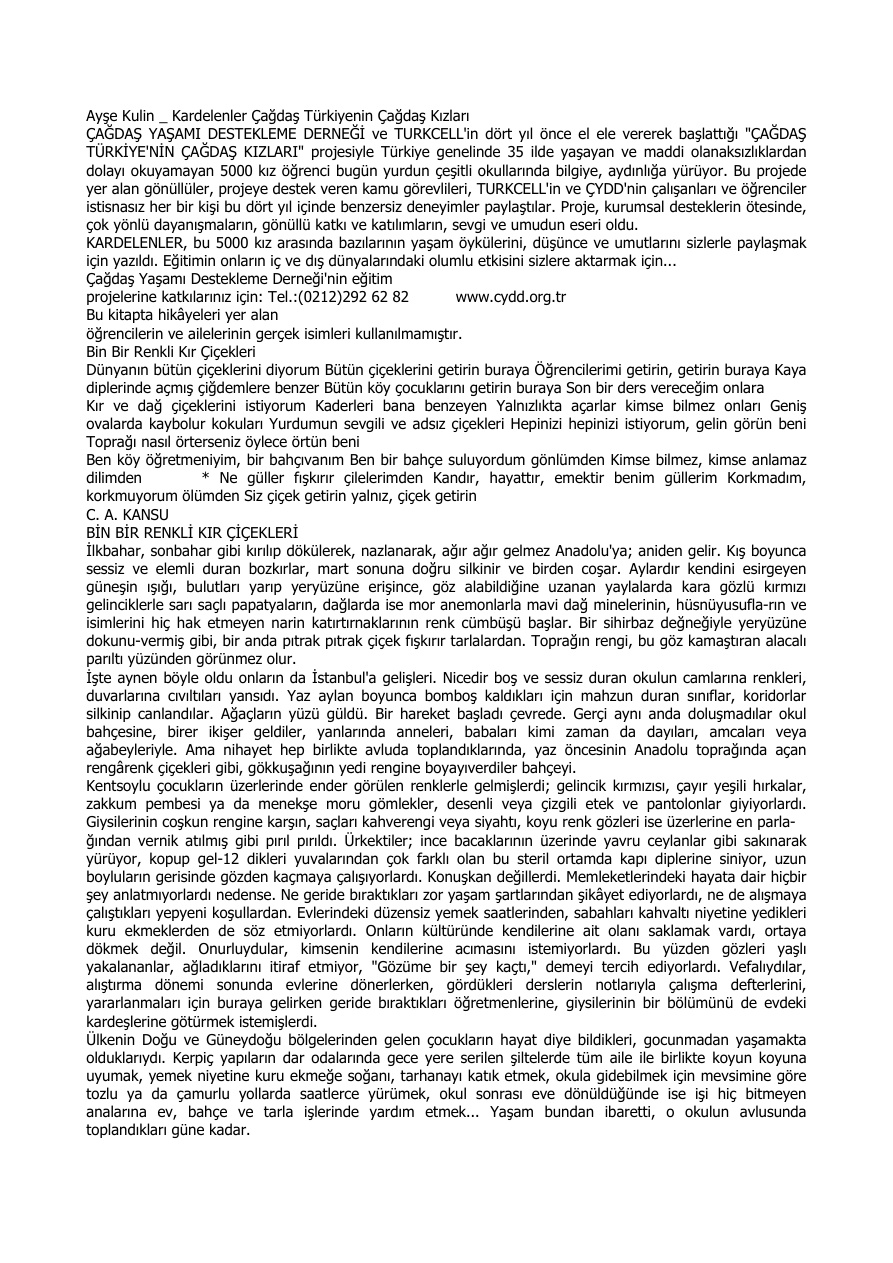 Kardelenler PDF – Ayşe Kulin