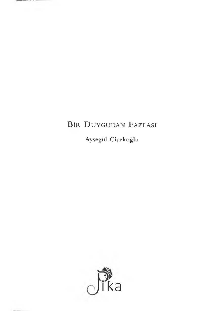 Bir Duygudan Fazlası PDF – Ayşegül Çiçekoğlu