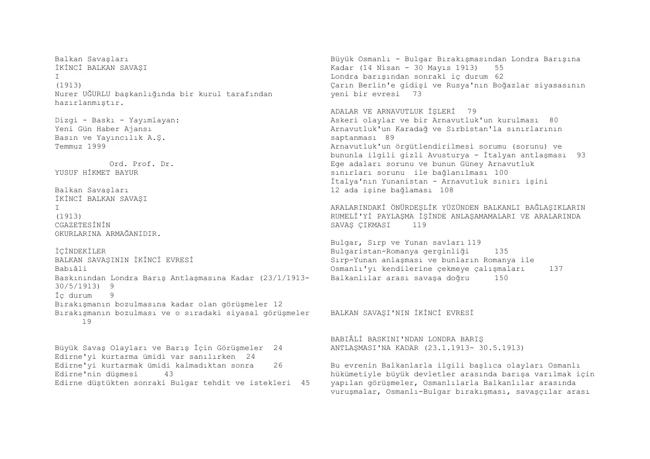 Balkan Savaşları IV PDF - Kolektif / Genelkurmay ATASE 8 Balkan Savaşları IV PDF – Kolektif / Genelkurmay ATASE