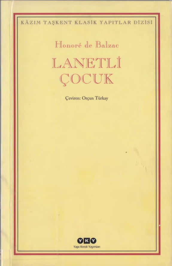 Lanetli Çocuk PDF – Honoré de Balzac