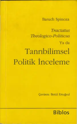 Tanrıbilimsel Politik İnceleme PDF - Baruch Spinoza 11 Tanrıbilimsel Politik İnceleme PDF – Baruch Spinoza