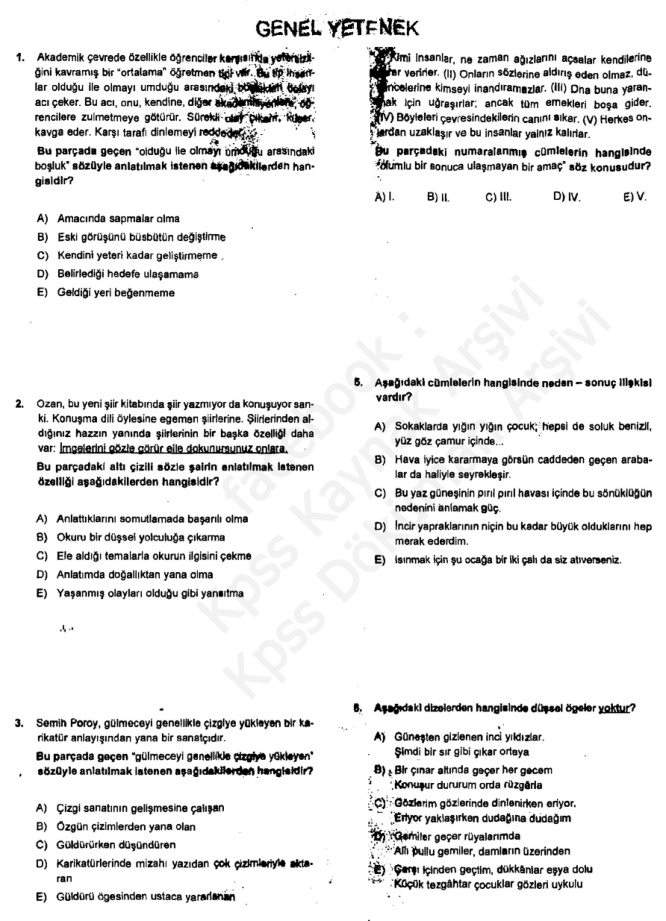 Başarı 2014 GyGk KPSS 1. Deneme PDF – Kolektif