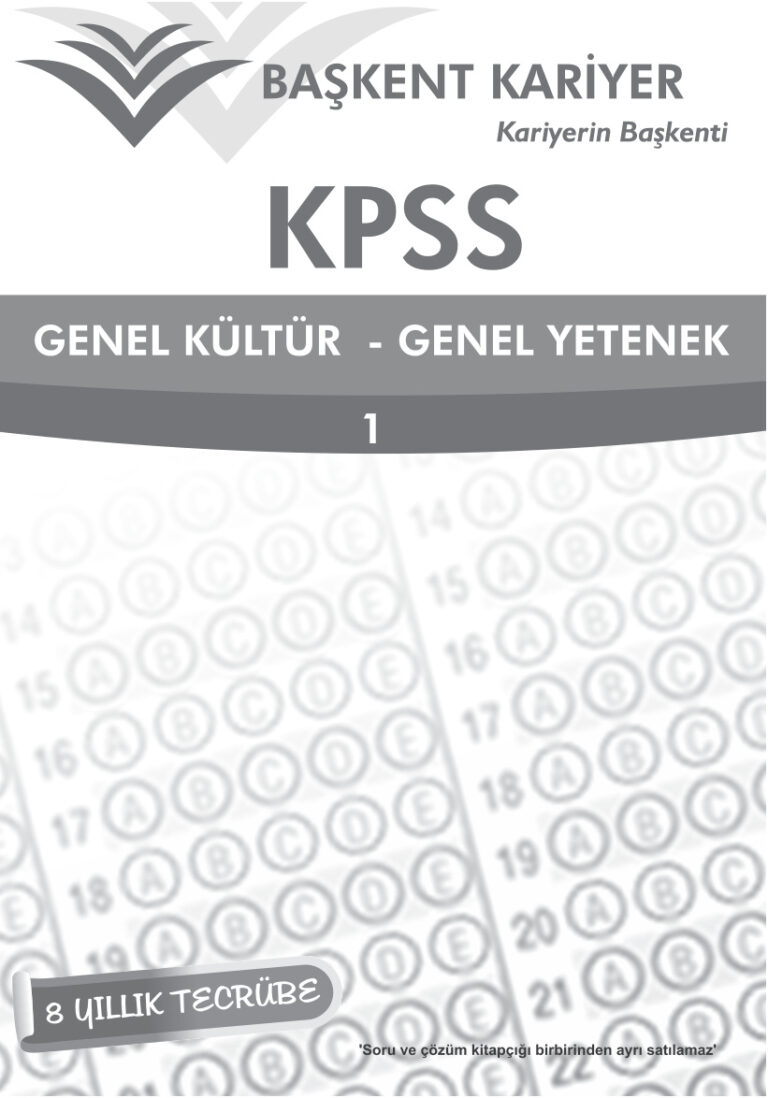 Başkent Kariyer Tg1 kpss GyGk Kitap Kapağı